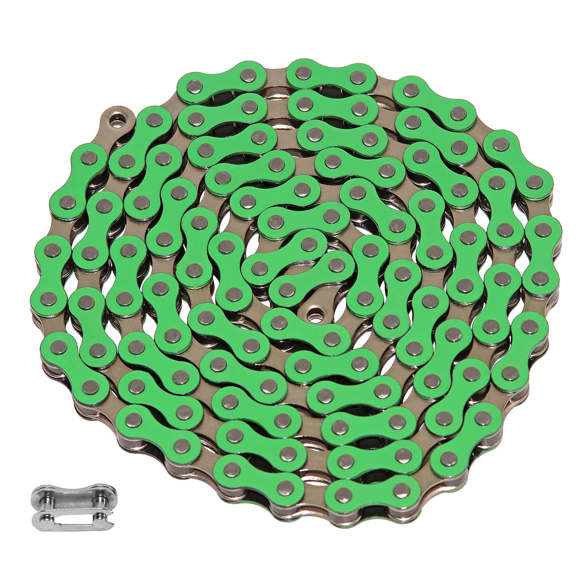 YBN Chain 1/2x1/8x112 1/Speed Green/Chrome.